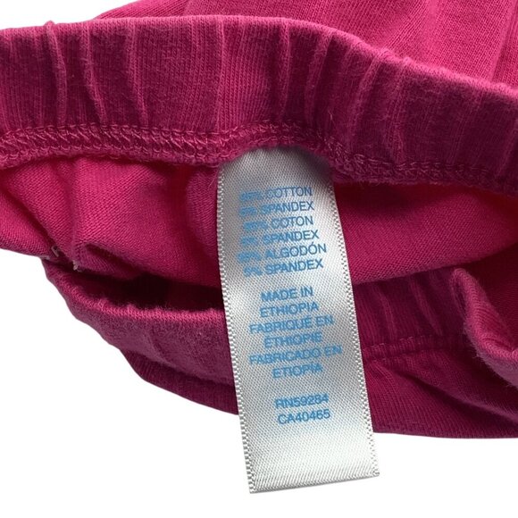 Children's Place Baby Girl 0-3M Pink Elastic Waist Pants With Ruched Hem Detail - Picture 4 of 7